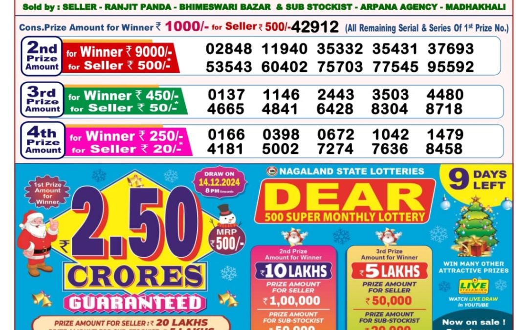 Lottery Sambad 5.12.24 8PM